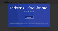 Desktop Screenshot of edelweissbier.at